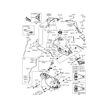 Naritaページ Fuel Tank replacement parts for 2017 Kawasaki Ninja ZX-10R KRT Edition