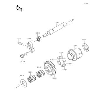 Kawasaki 13041-0553 - Balancer - Adept Powersports
