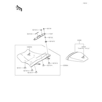 Seat replacement parts for 2024 Kawasaki Ninja ZX-10R