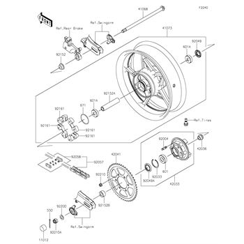 Kawasaki 42036-0874 - Sleeve - Adept Powersports