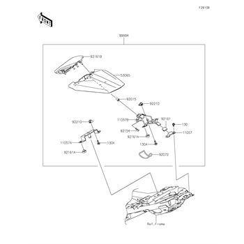 Frame replacement parts for 2024 Kawasaki Ninja ZX-4R ABS