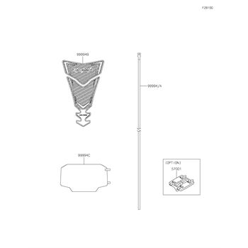 Frame replacement parts for 2024 Kawasaki Ninja ZX-4R ABS