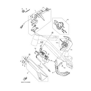 Side Cover replacement parts for 2023 Yamaha YDX Moro 07 SE
