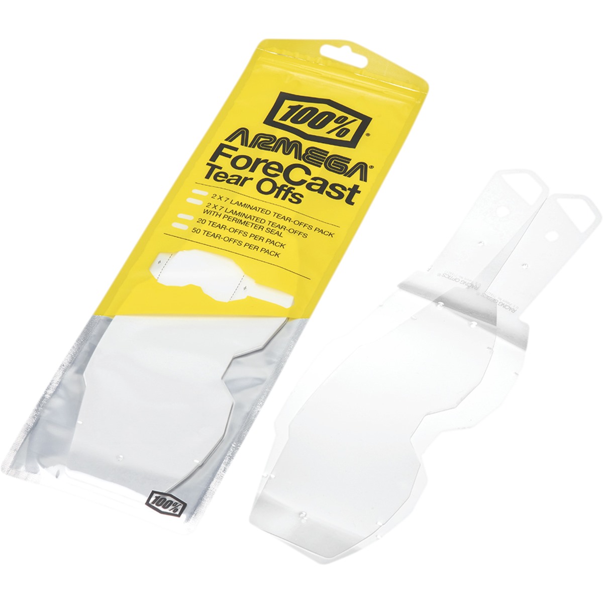 100% Armega Forecast Goggle Tear-Offs - Clear