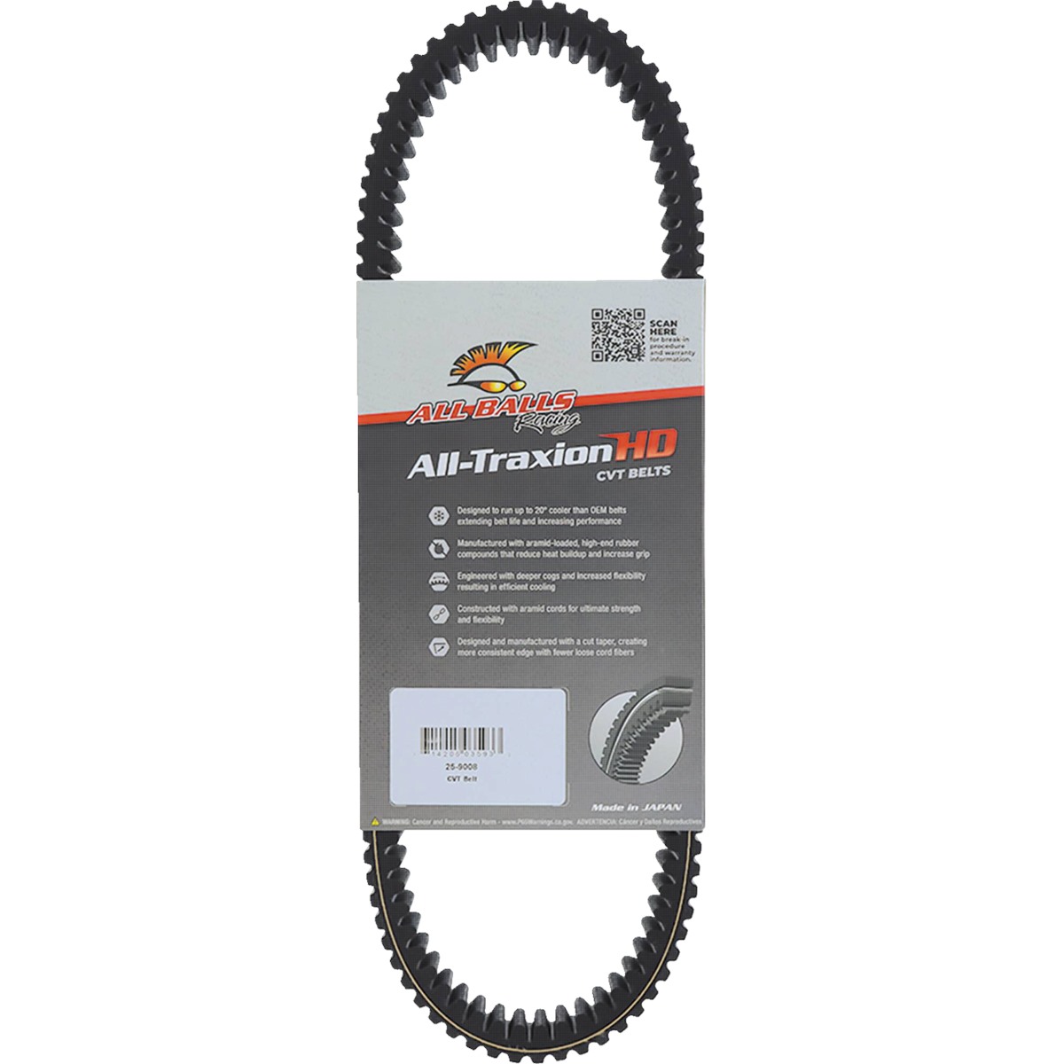 All Balls All-Traxion HD CVT Belt