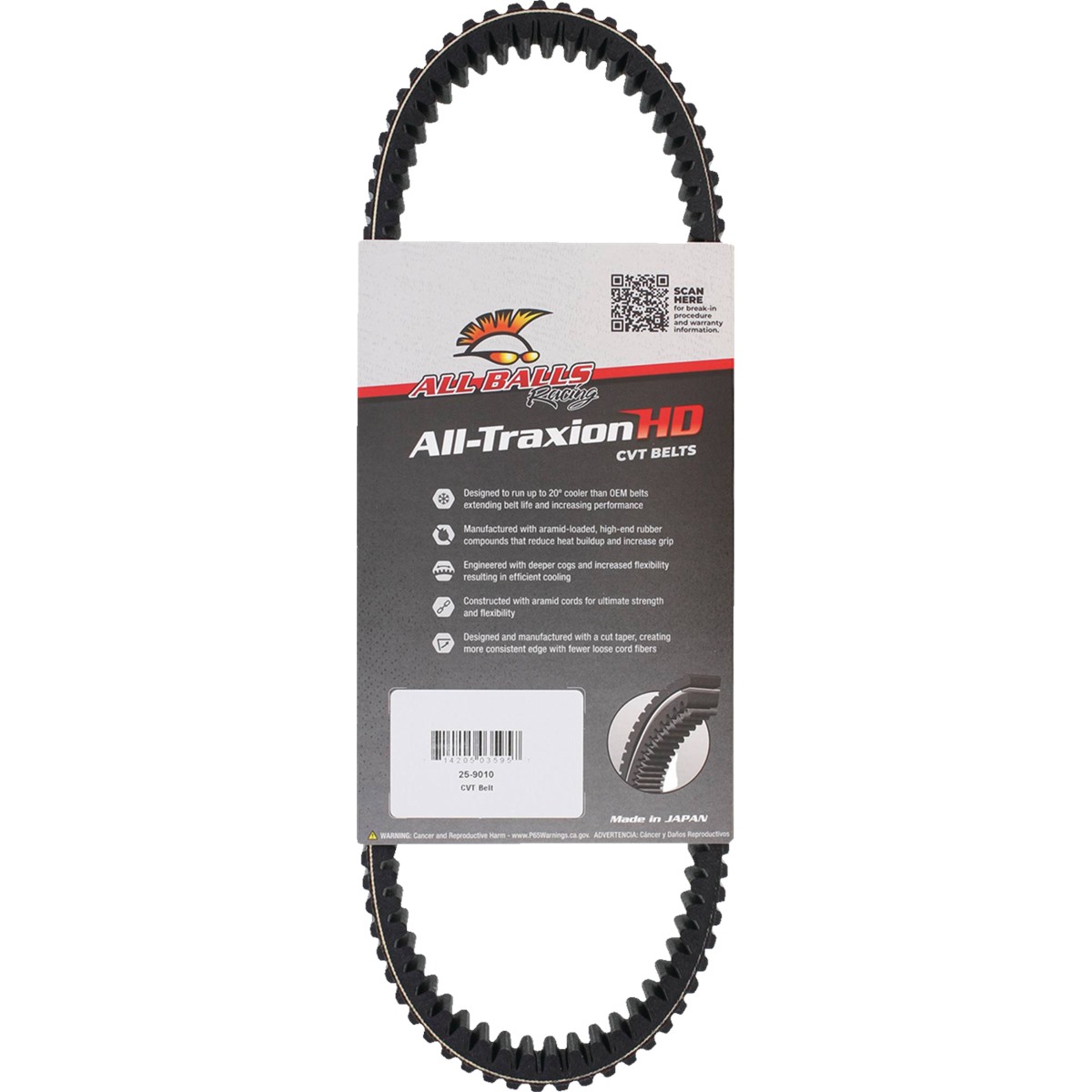 All Balls All-Traxion HD CVT Belt