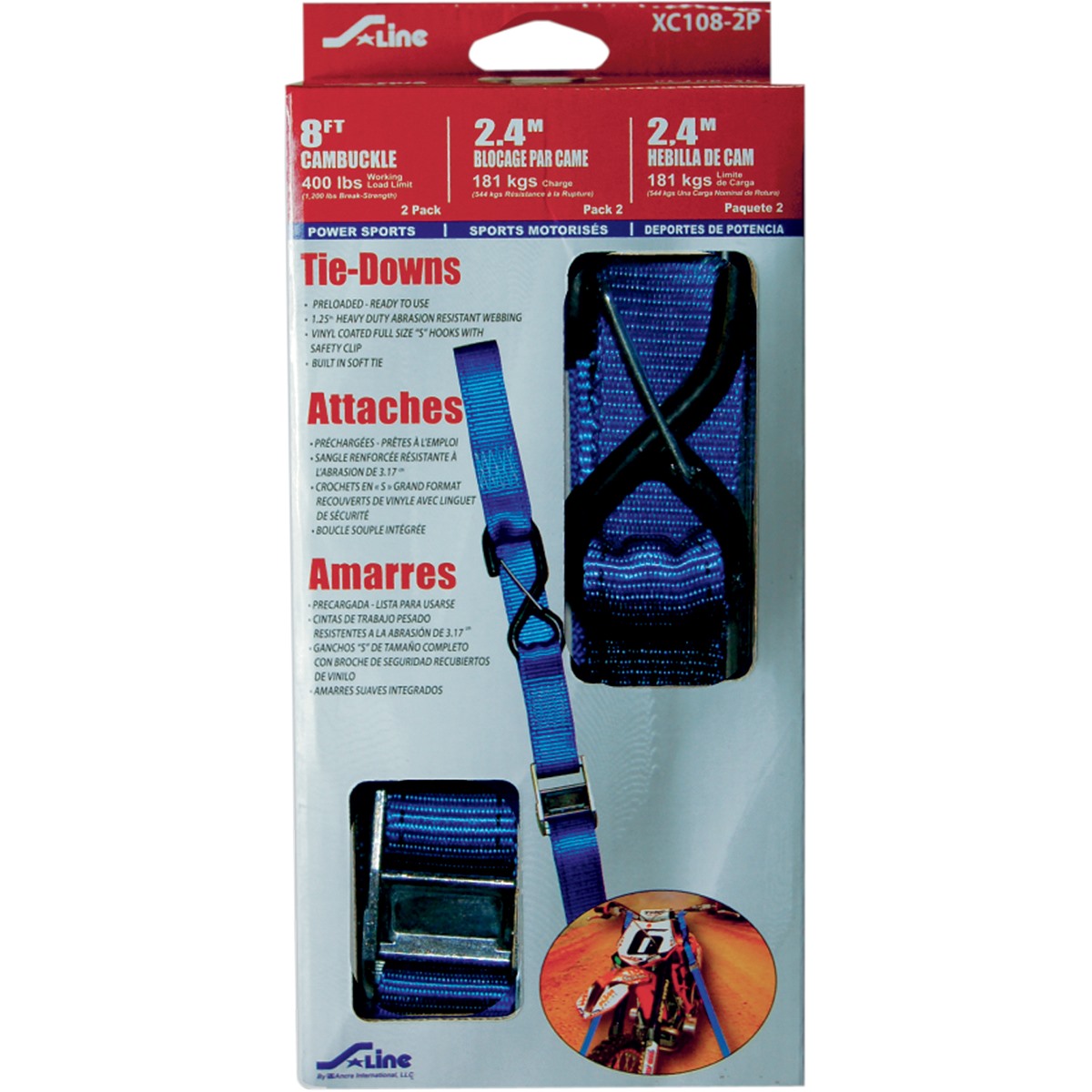 Ancra X-Series 1-1/4 Cam Buckle Tie-Downs