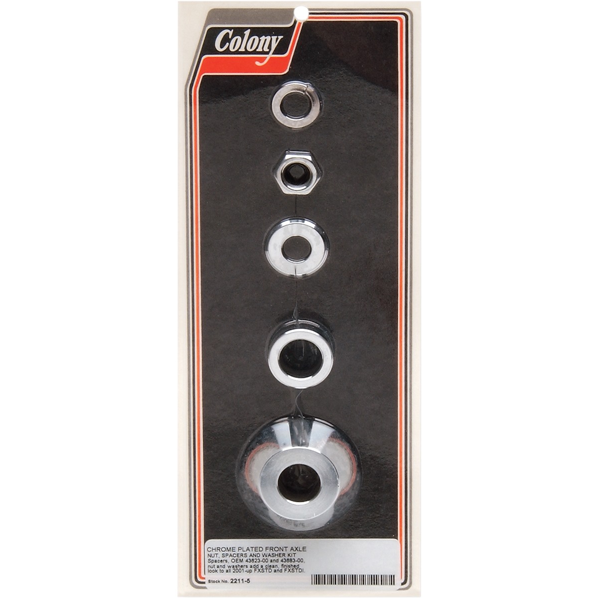 Axle Spacer/Nut Kit