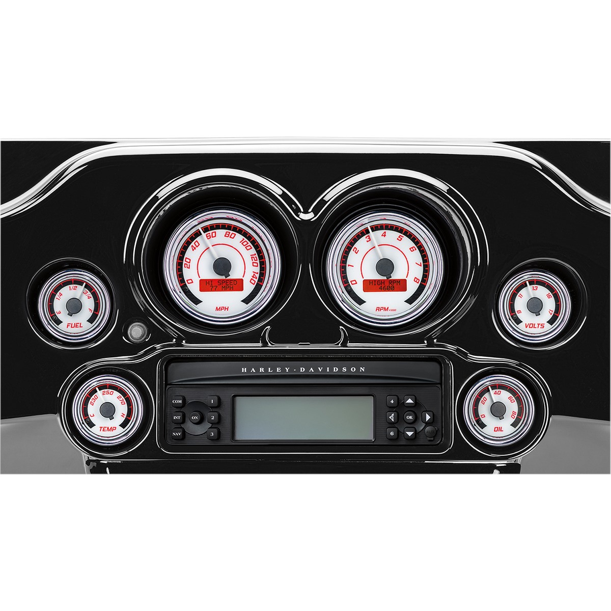 Dakota Digital MVX-8K Series Analog/Digital Gauge Kit - 8204KGK Model
