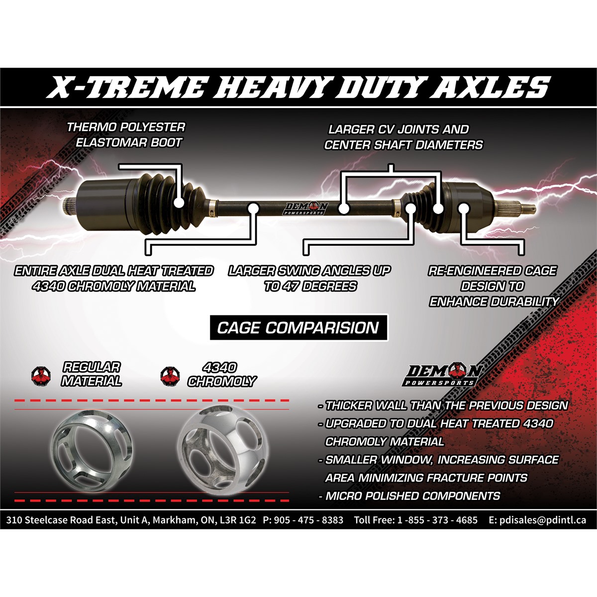 Demon Heavy-Duty X-Treme Long Travel Axle