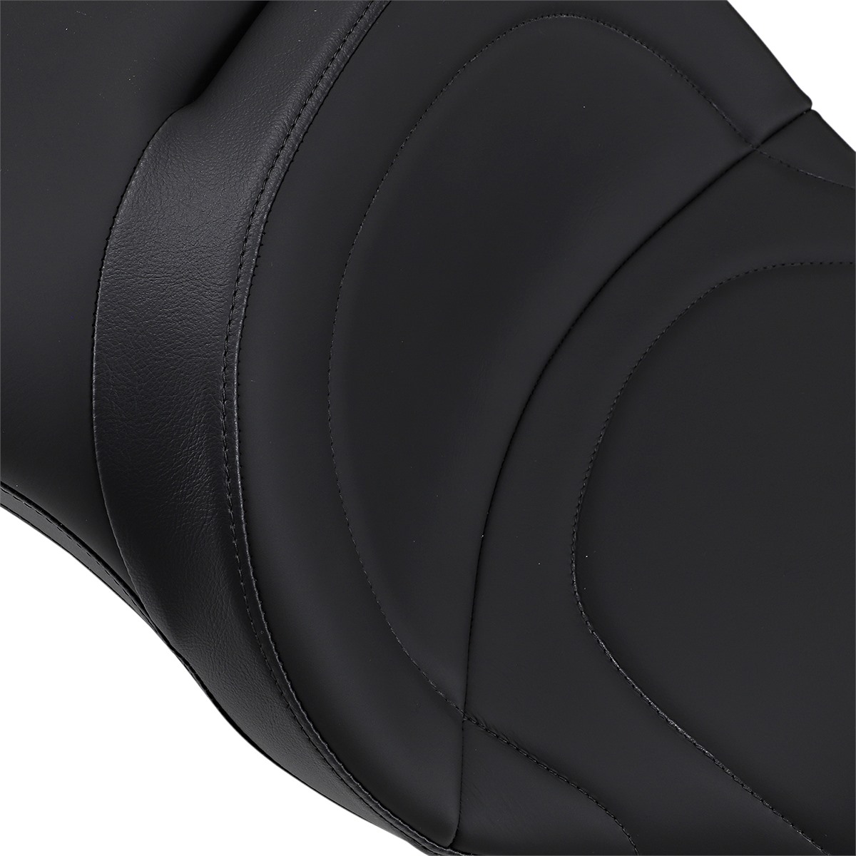 Drag Specialties Backrest Compatible 2-Up Leather Touring Seat - Mild Stitched