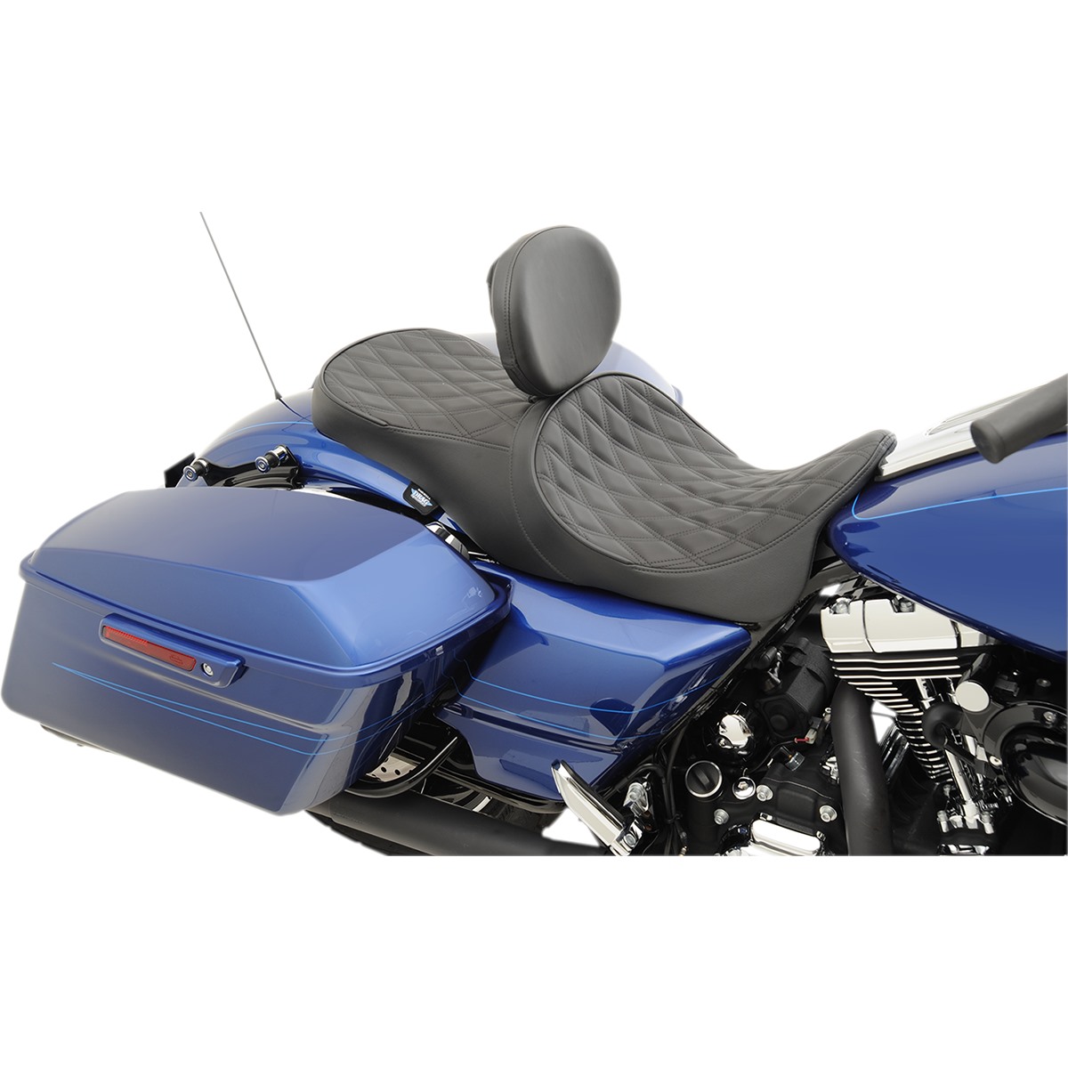 Drag Specialties Forward Positioned 2-Up Low Profile Touring Leather Seat