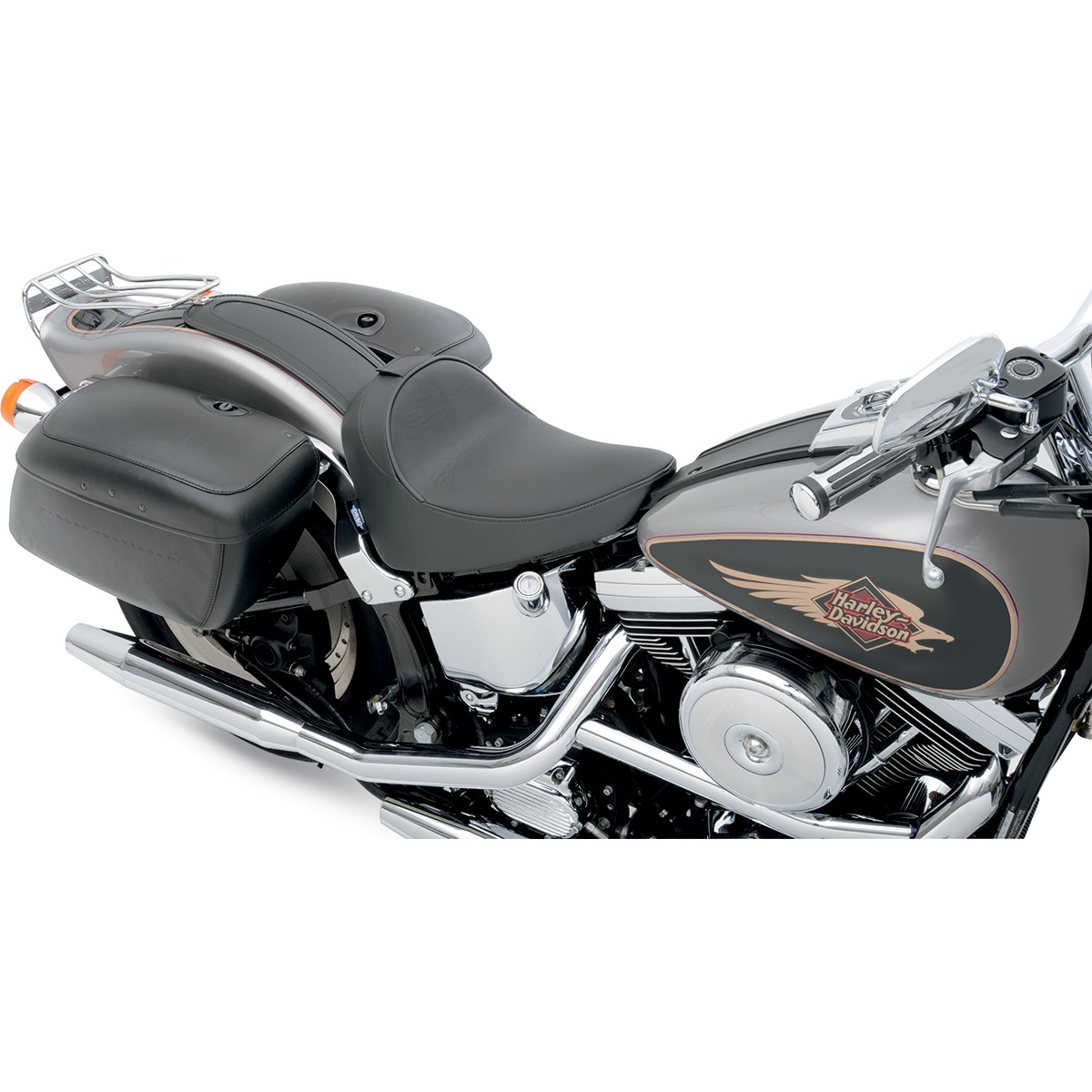 Drag Specialties Backrest Compatible Solo Seat - Smooth