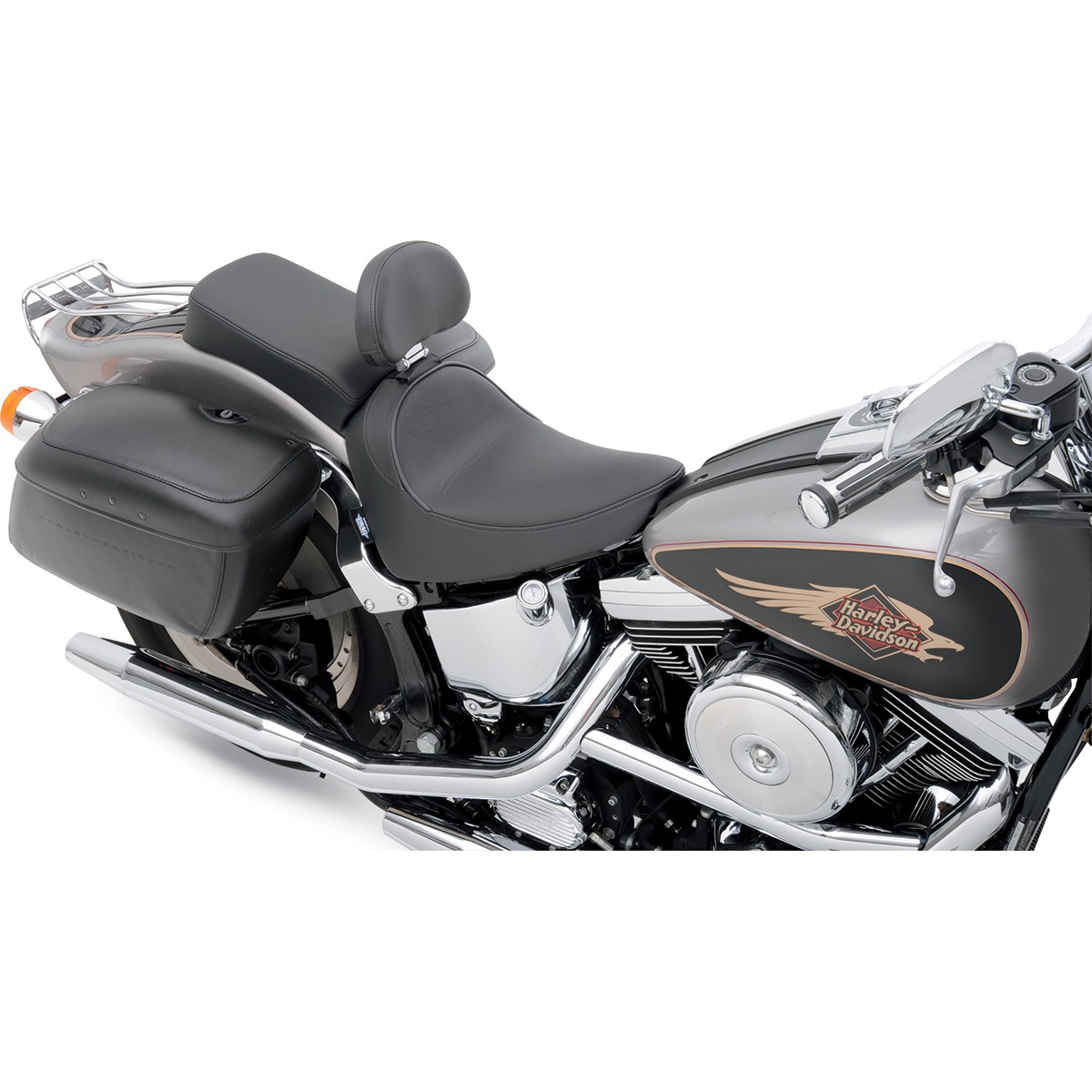Drag Specialties Backrest Compatible Solo Seat - Smooth