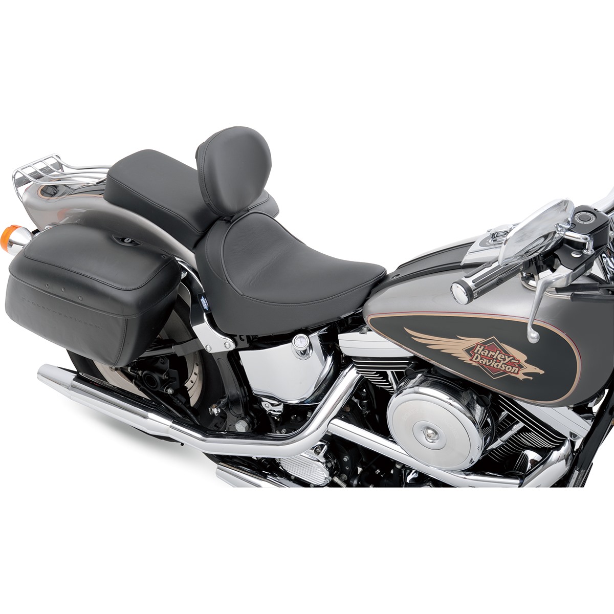 Drag Specialties Backrest Compatible Solo Seat - Smooth