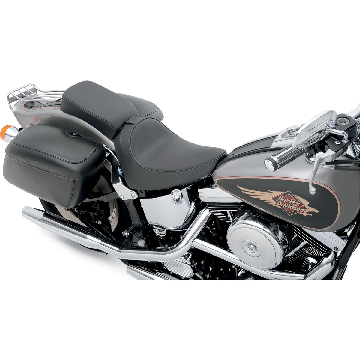 Drag Specialties Backrest Compatible Solo Seat - Smooth