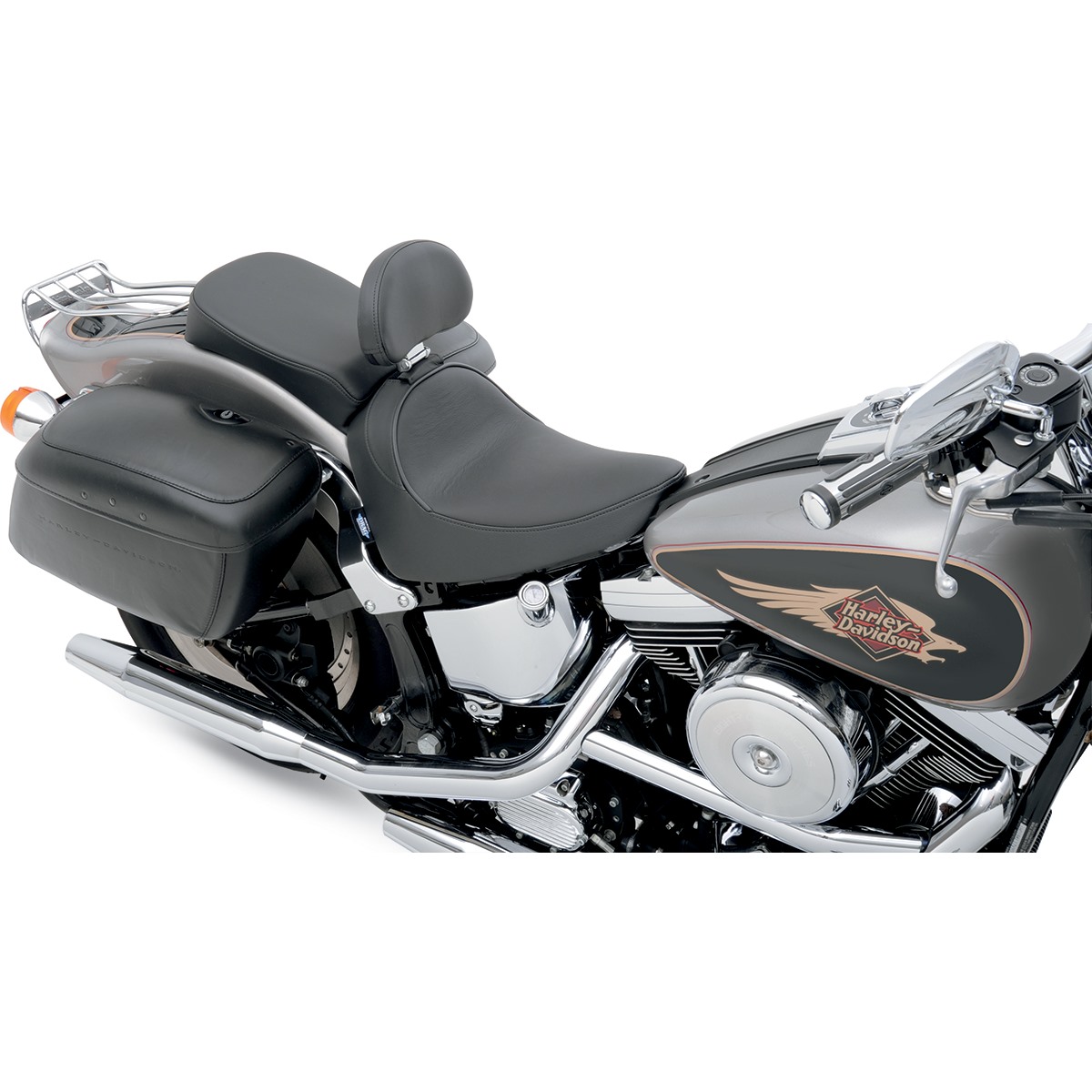 Drag Specialties Backrest Compatible Solo Seat - Smooth
