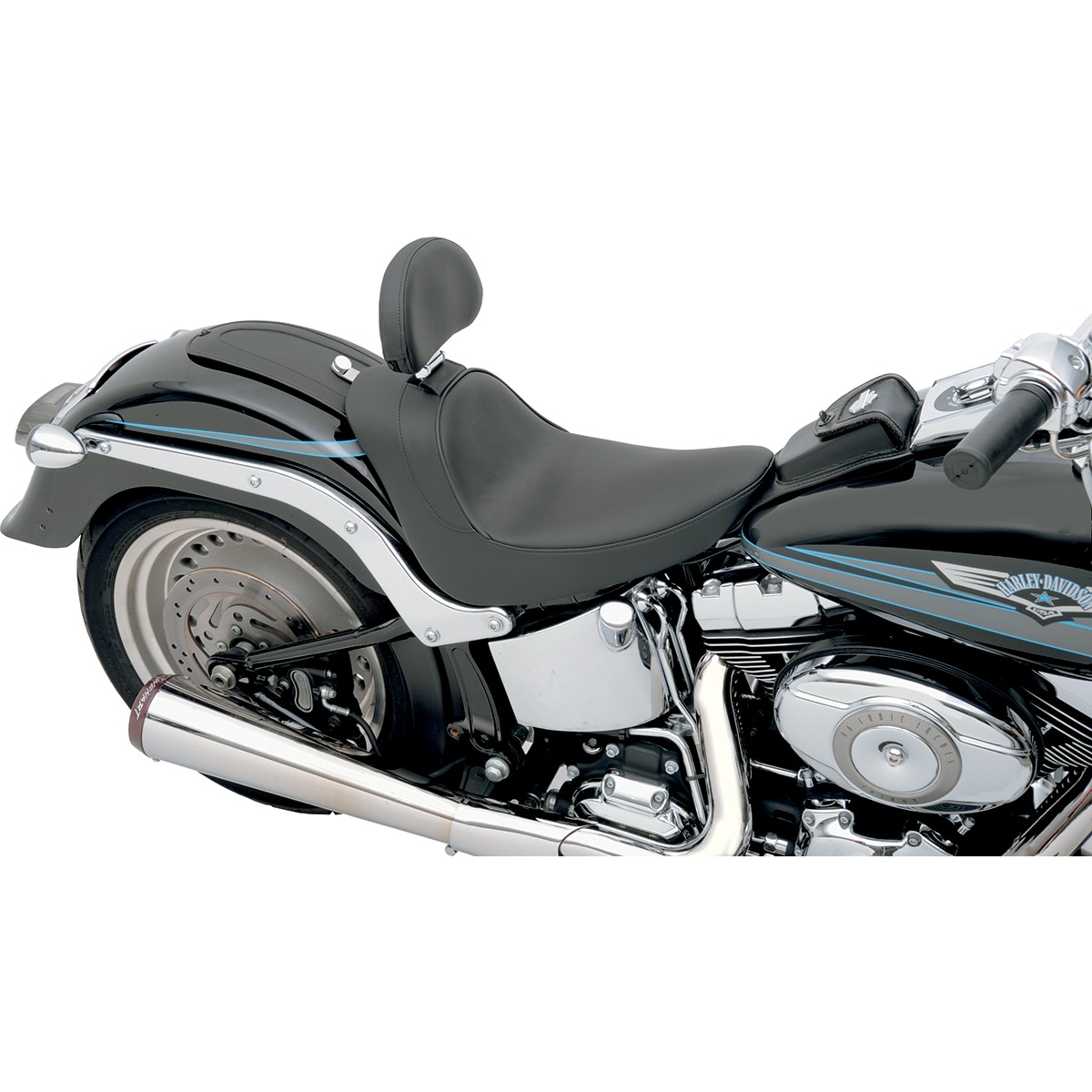 Drag Specialties Backrest Compatible Solo Seat - Smooth