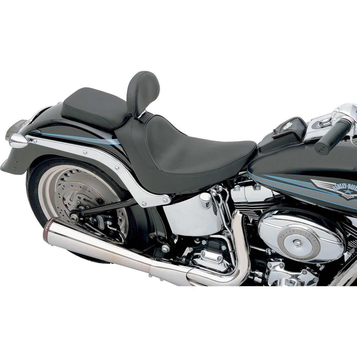 Drag Specialties Backrest Compatible Solo Seat - Smooth