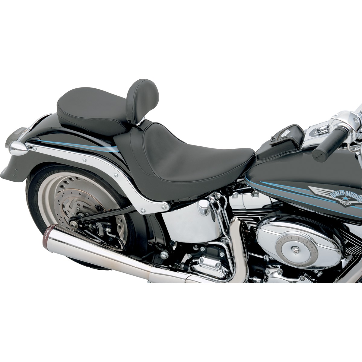 Drag Specialties Backrest Compatible Solo Seat - Smooth