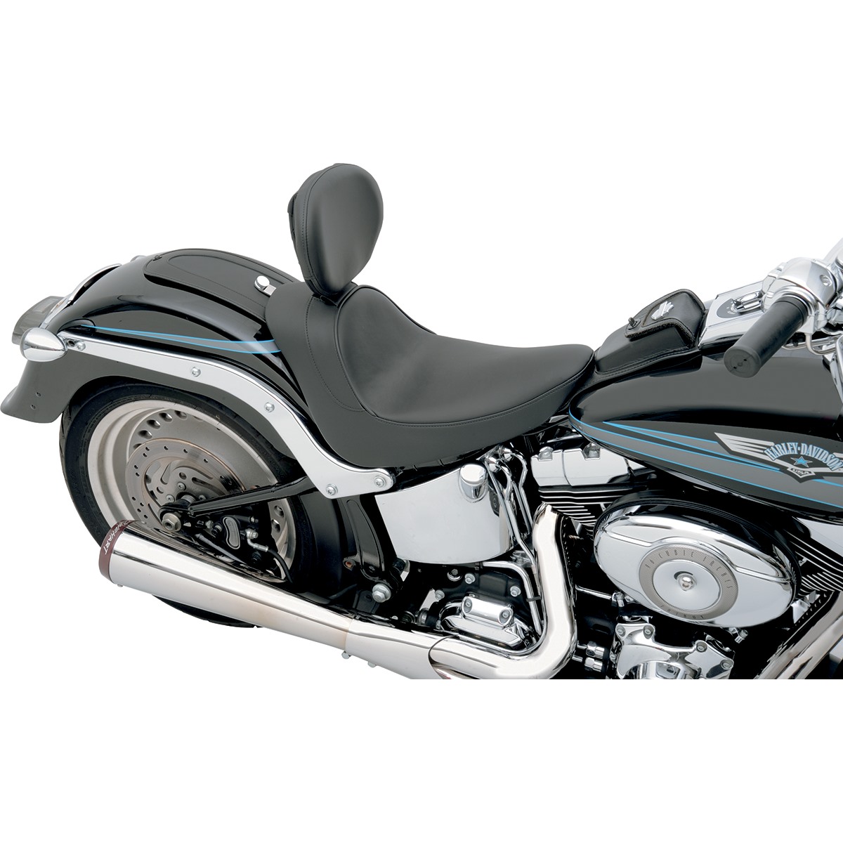 Drag Specialties Backrest Compatible Solo Seat - Smooth