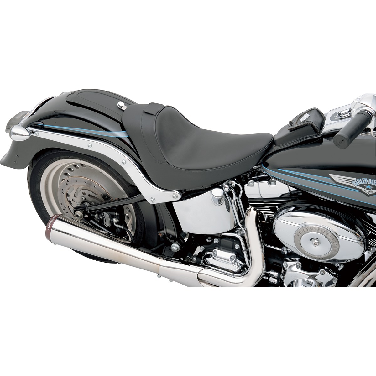 Drag Specialties Backrest Compatible Solo Seat - Smooth