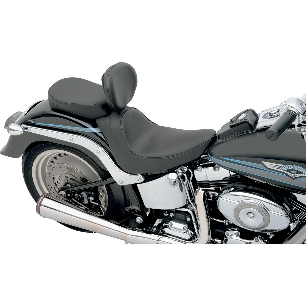 Drag Specialties Backrest Compatible Solo Seat - Smooth