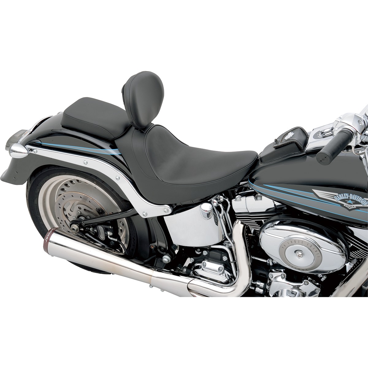 Drag Specialties Backrest Compatible Solo Seat - Smooth