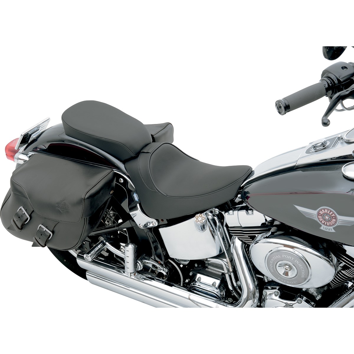 Drag Specialties Backrest Compatible Solo Seat - Smooth