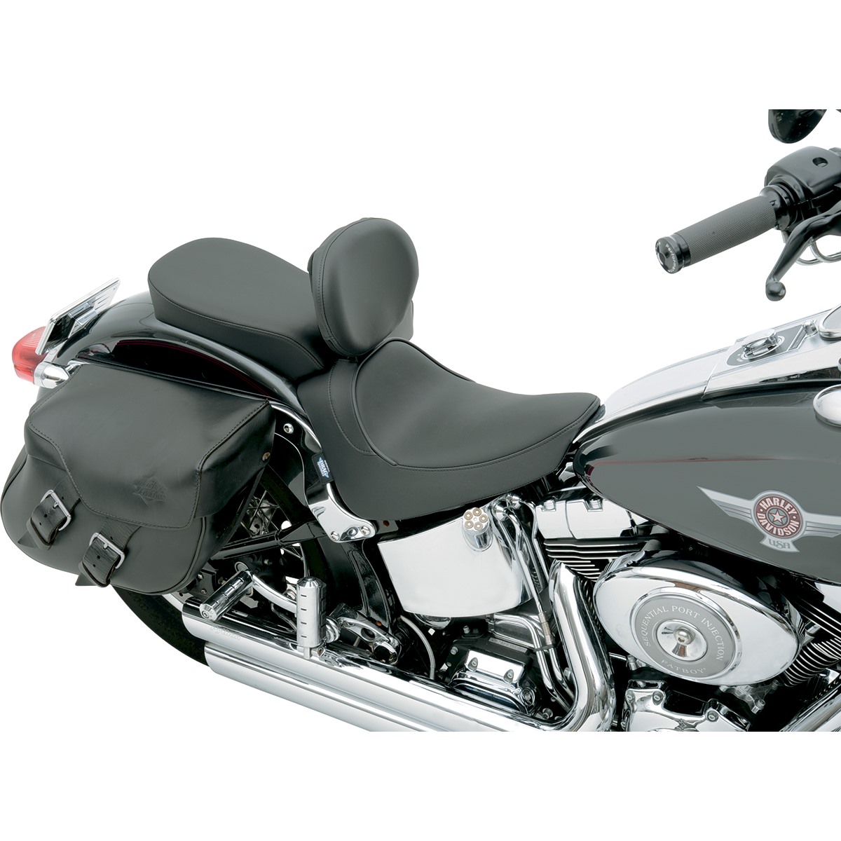 Drag Specialties Backrest Compatible Solo Seat - Smooth