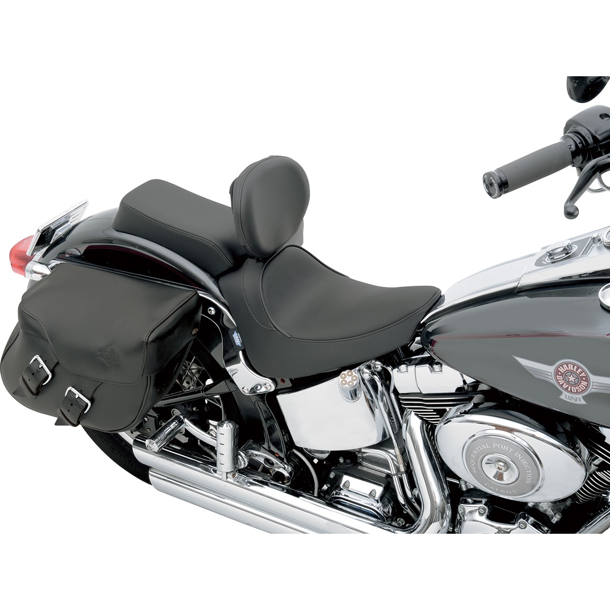 Drag Specialties Backrest Compatible Solo Seat - Smooth