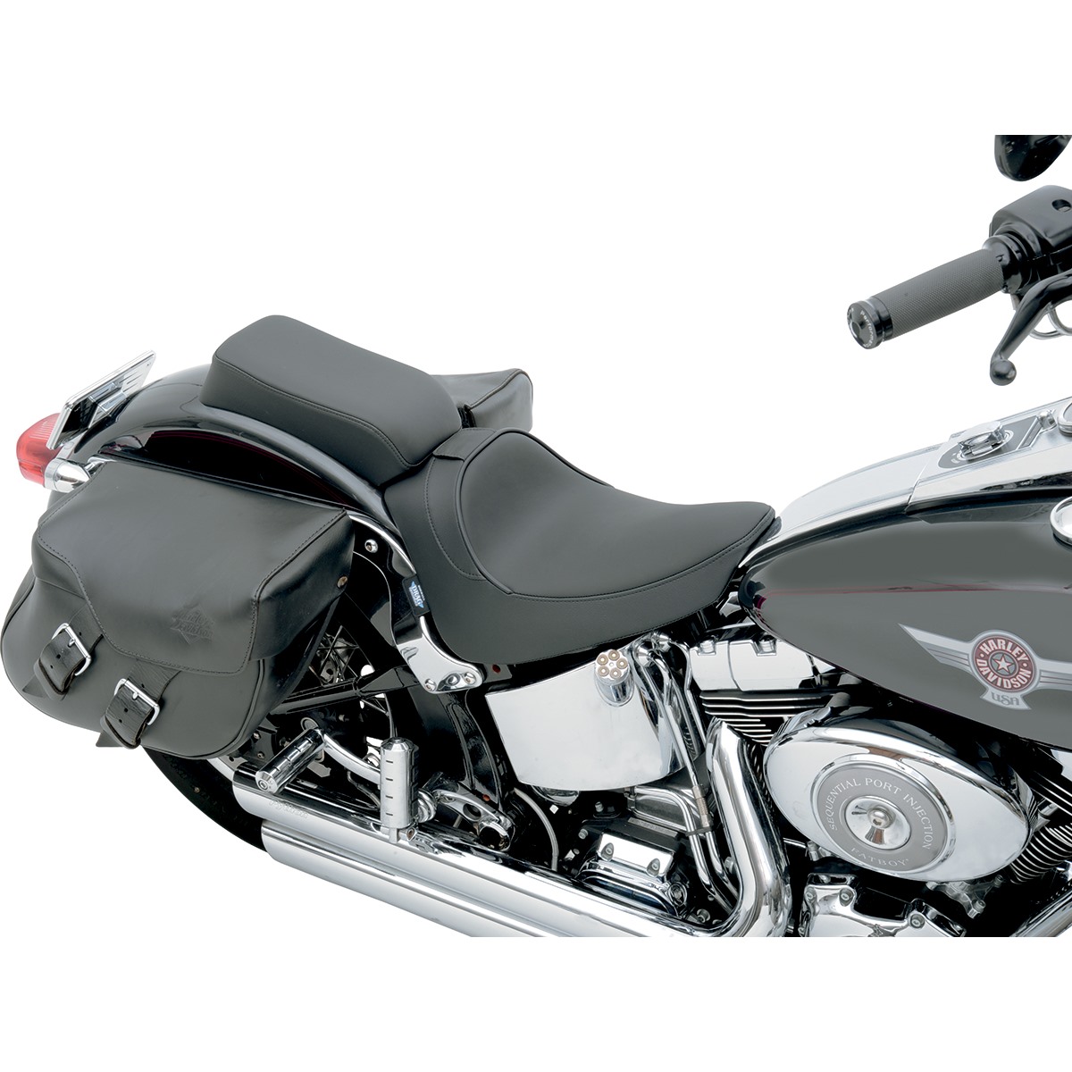 Drag Specialties Backrest Compatible Solo Seat - Smooth