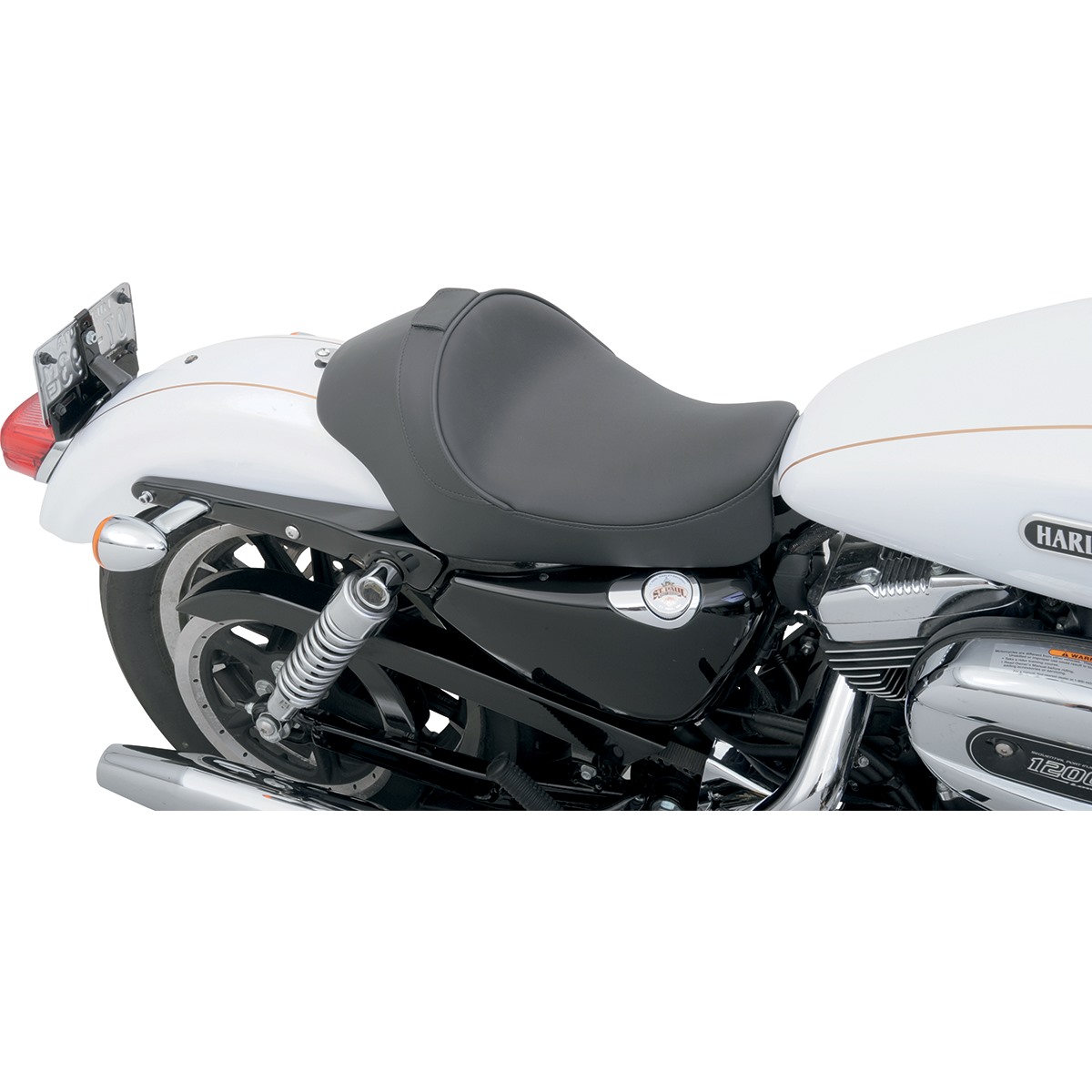 Drag Specialties Backrest Compatible Solo Seat - Smooth