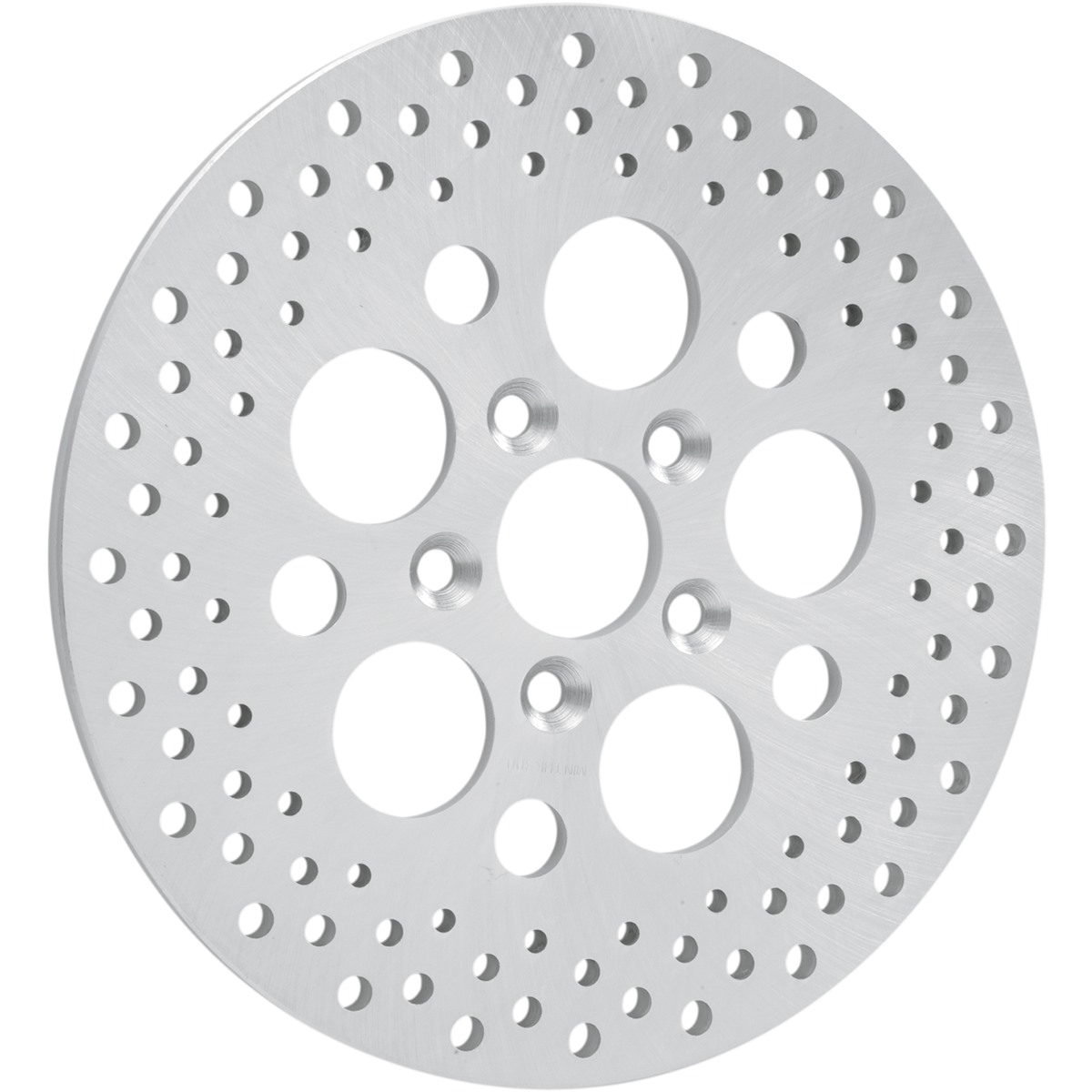 Drag Specialties Polished Stainless Steel Drilled Brake Rotor