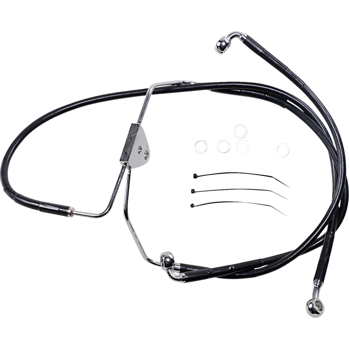 Extended Length Black Vinyl Brake Line Kit