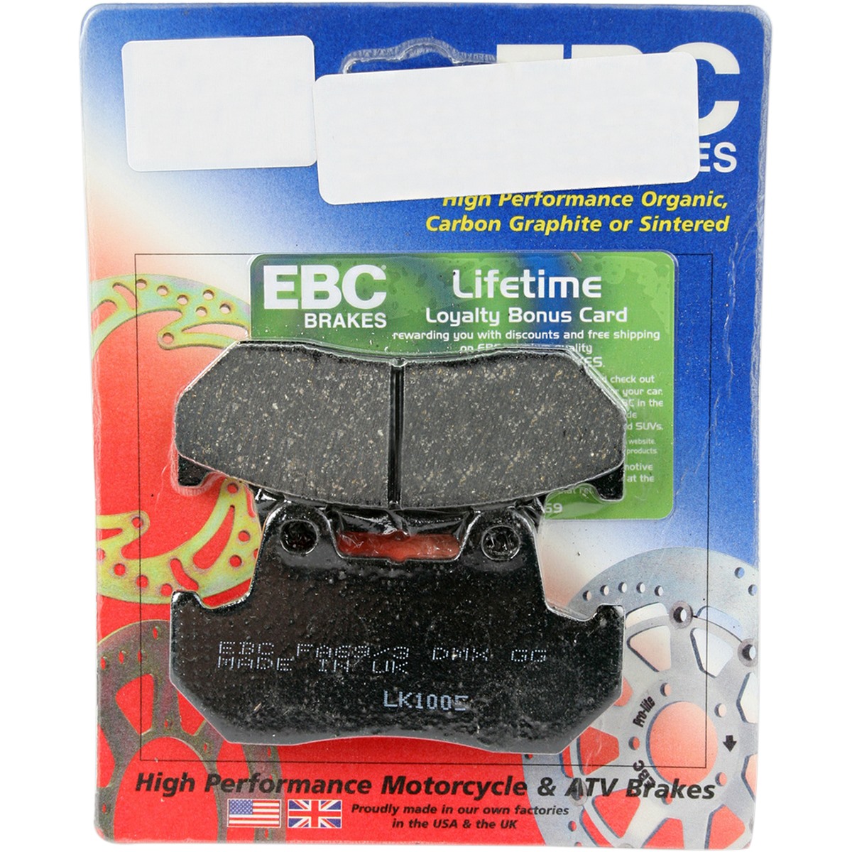EBC Organic Base FA Brake Pads