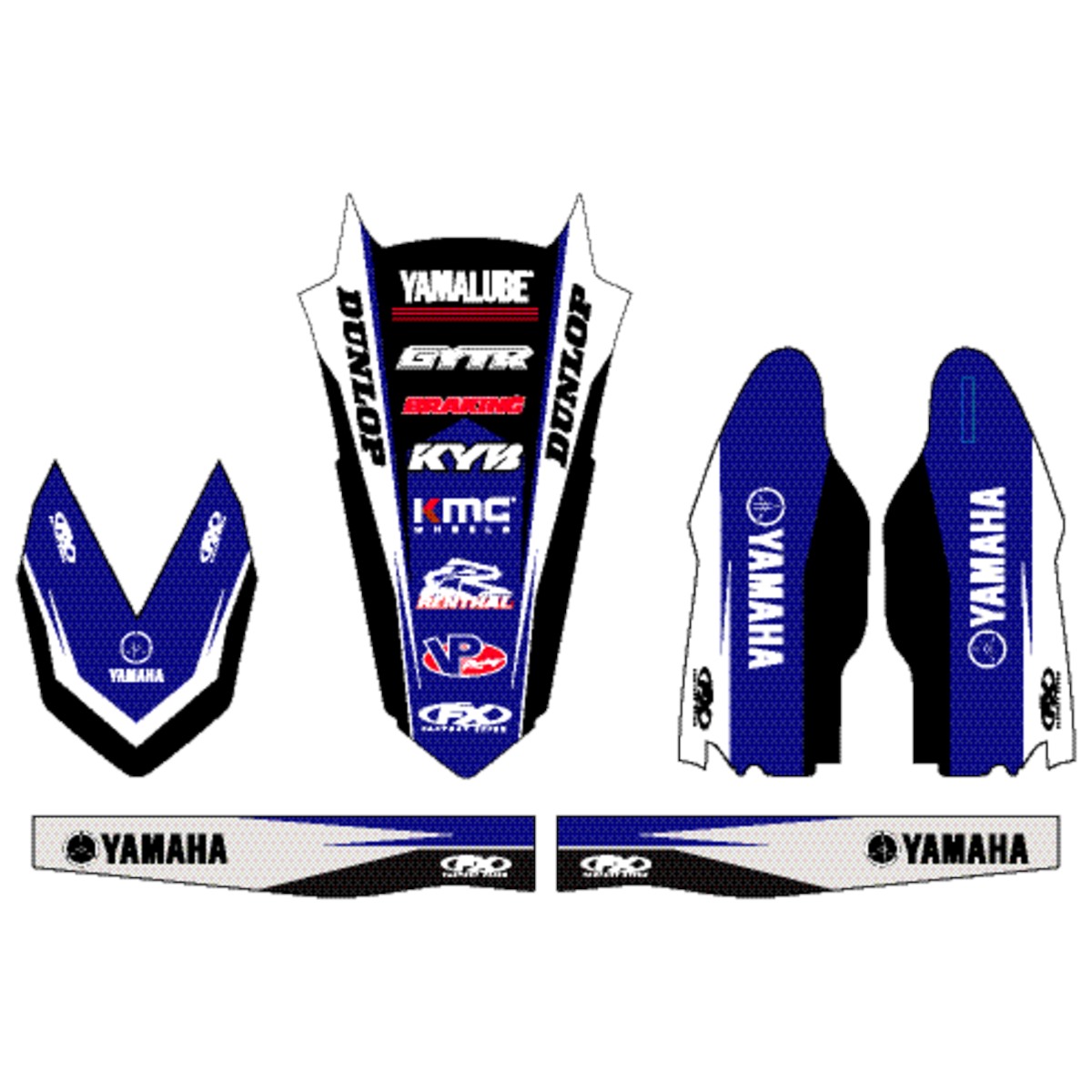 Trim Kit Graphics - Yamaha Factory Racing
