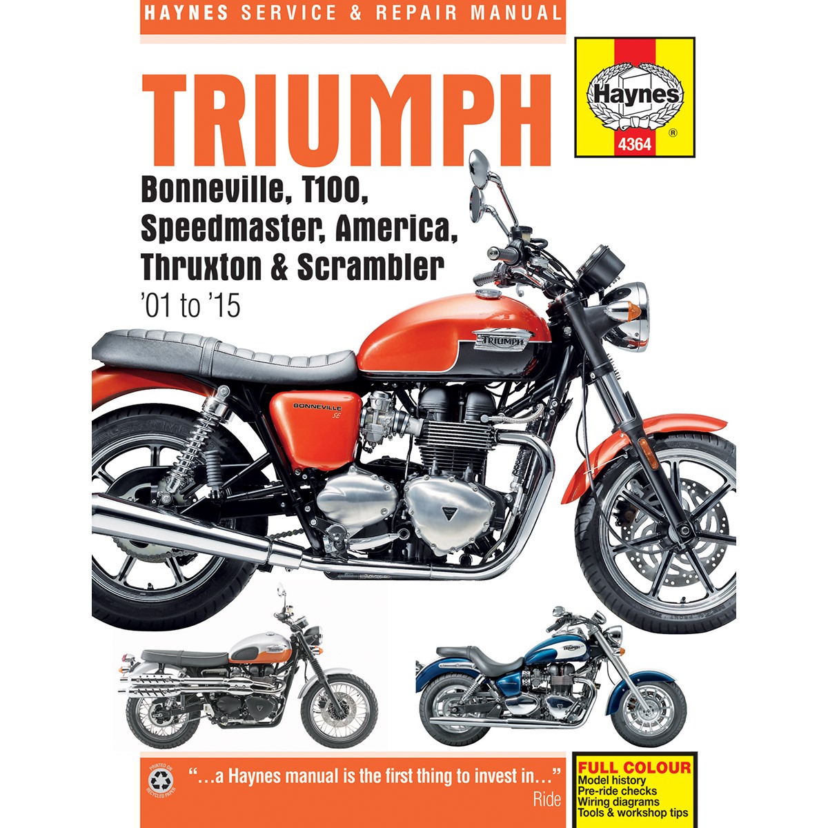 Motorcycle Repair Manual - Motorcycle, Triumph