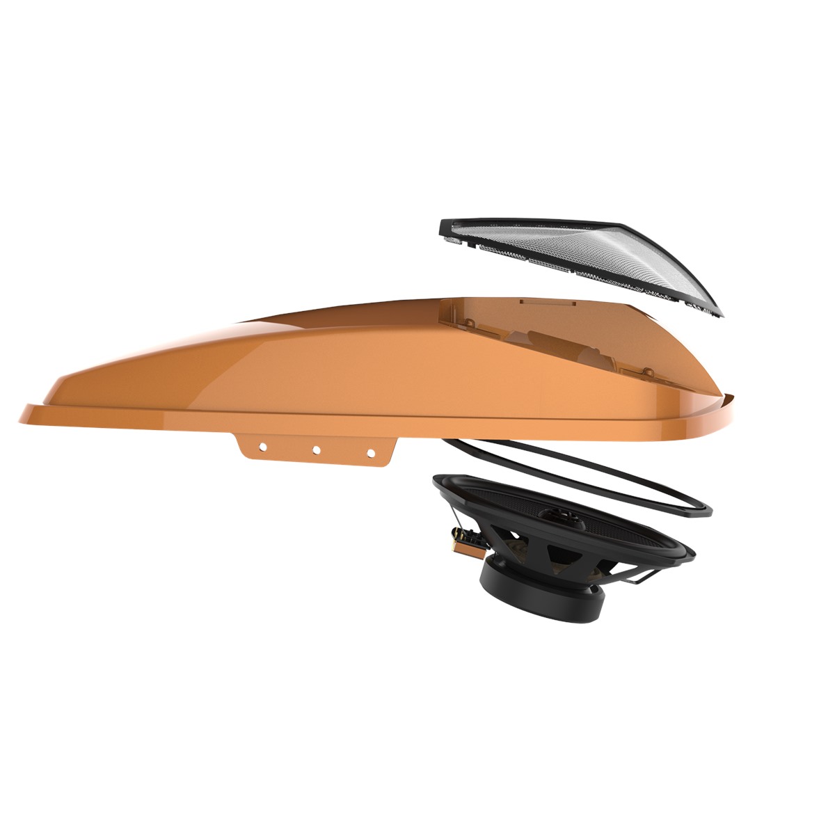 Hogtunes Saddlebag Lid and XL Speaker Kit
