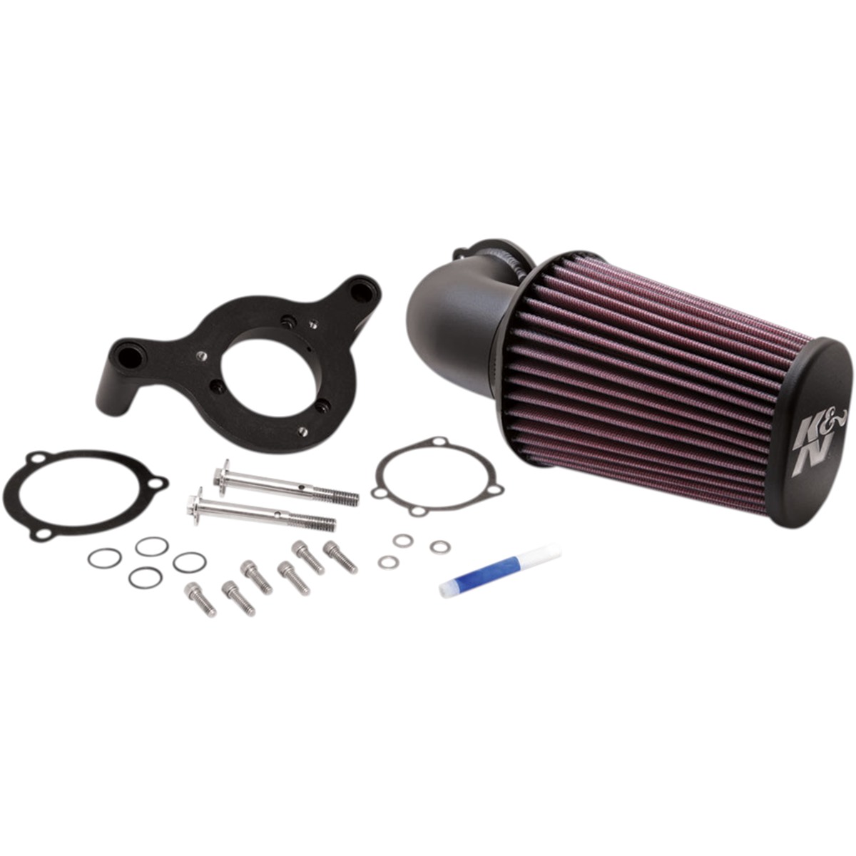 K & N Aircharger Intake System with Mandrel-Bent Aluminum Intake Tube Kit