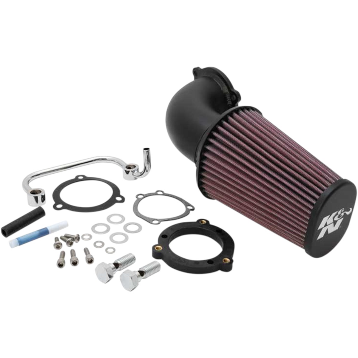 K & N Aircharger Intake System with Mandrel-Bent Aluminum Intake Tube Kit