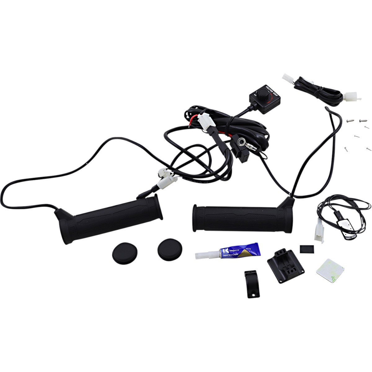 Koso North America Heated Grip Kit with LED Indicator for Snow/ATV