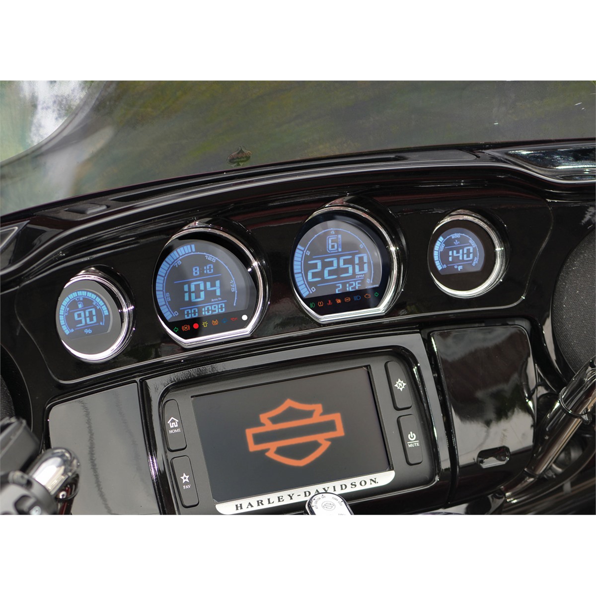 Koso North America HD-03 - Four-Piece LCD Gauge Kit