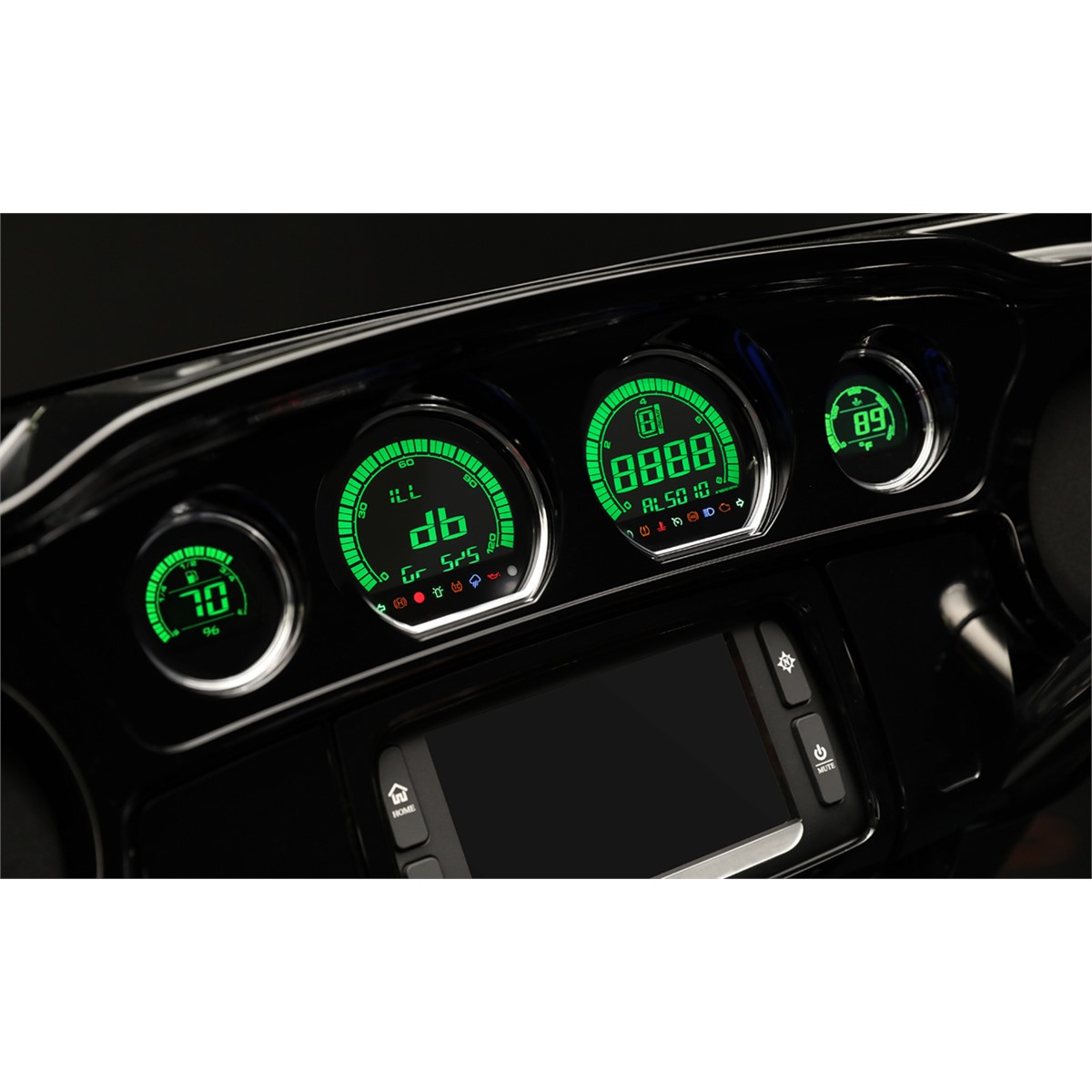 Koso North America HD-03 - Four-Piece LCD Gauge Kit
