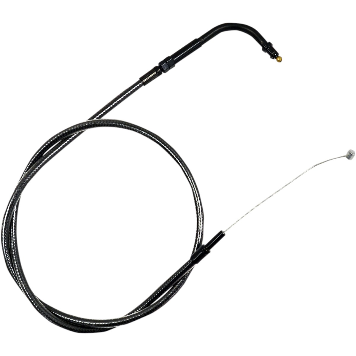 Midnight Braided Handlebar Throttle Cable