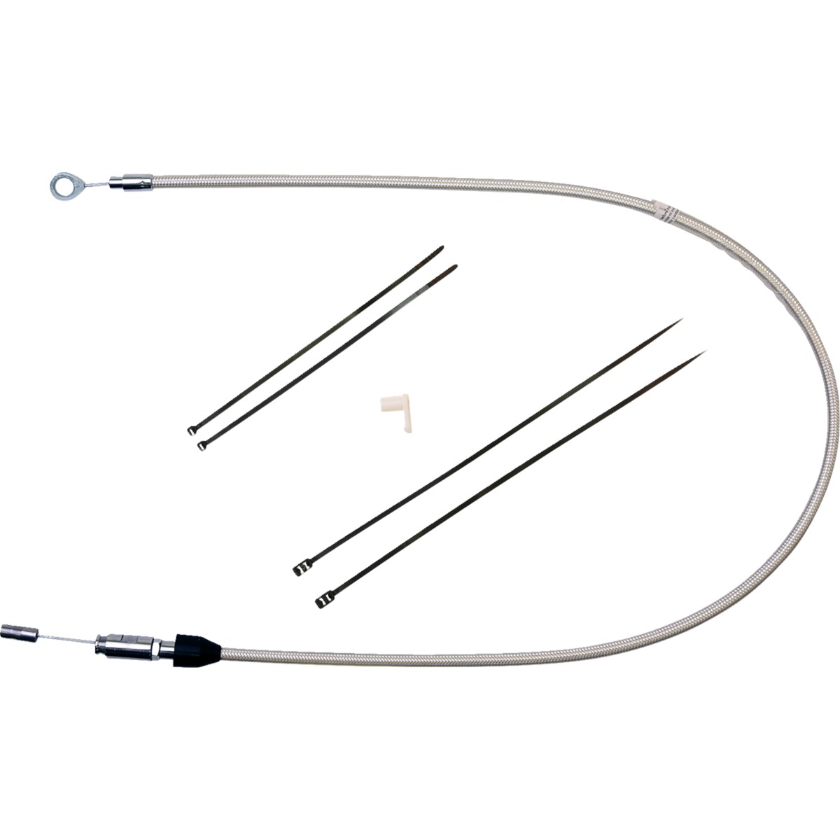 Polished Stainless Quick Connect Upper Clutch Cable