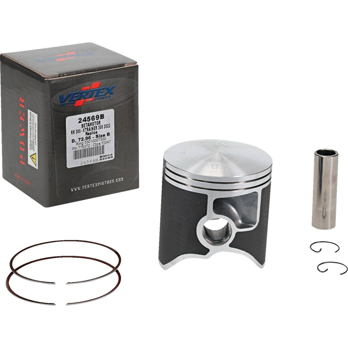 Moose Racing Piston Kit - Cast Replica