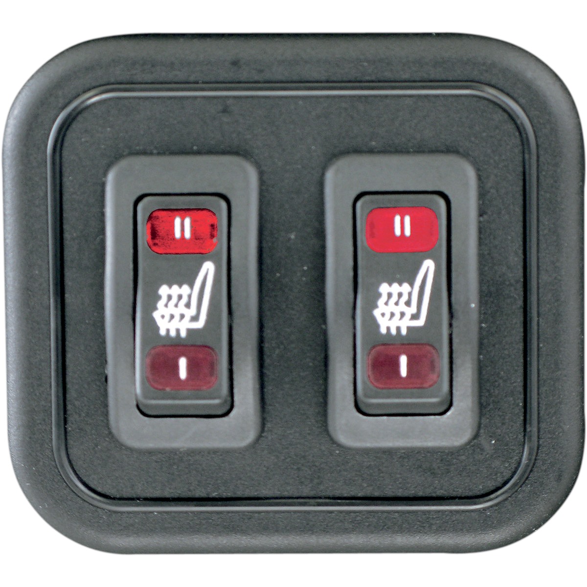 Mustang Heated One-Piece 2-Up Vinyl Touring Seat