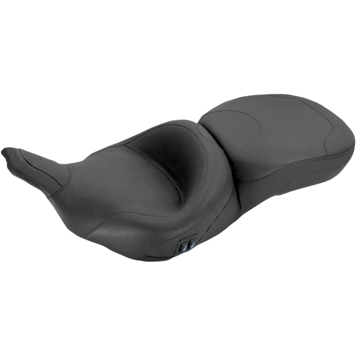 Mustang Heated One-Piece 2-Up Vinyl Touring Seat