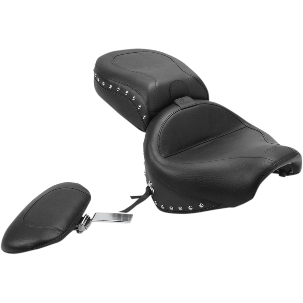 Wide Touring Seat with Driver Backrest